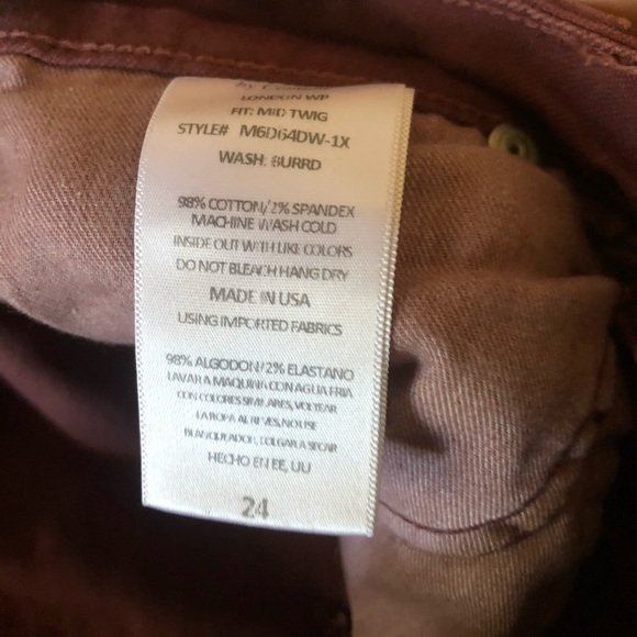 Mid twig maroon skinny jeans - Picture 5 of 5